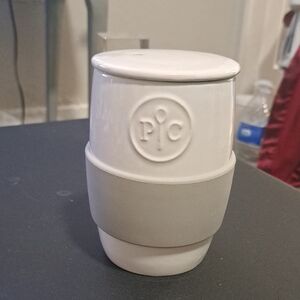 Pampered Chef White Ceramic Lid